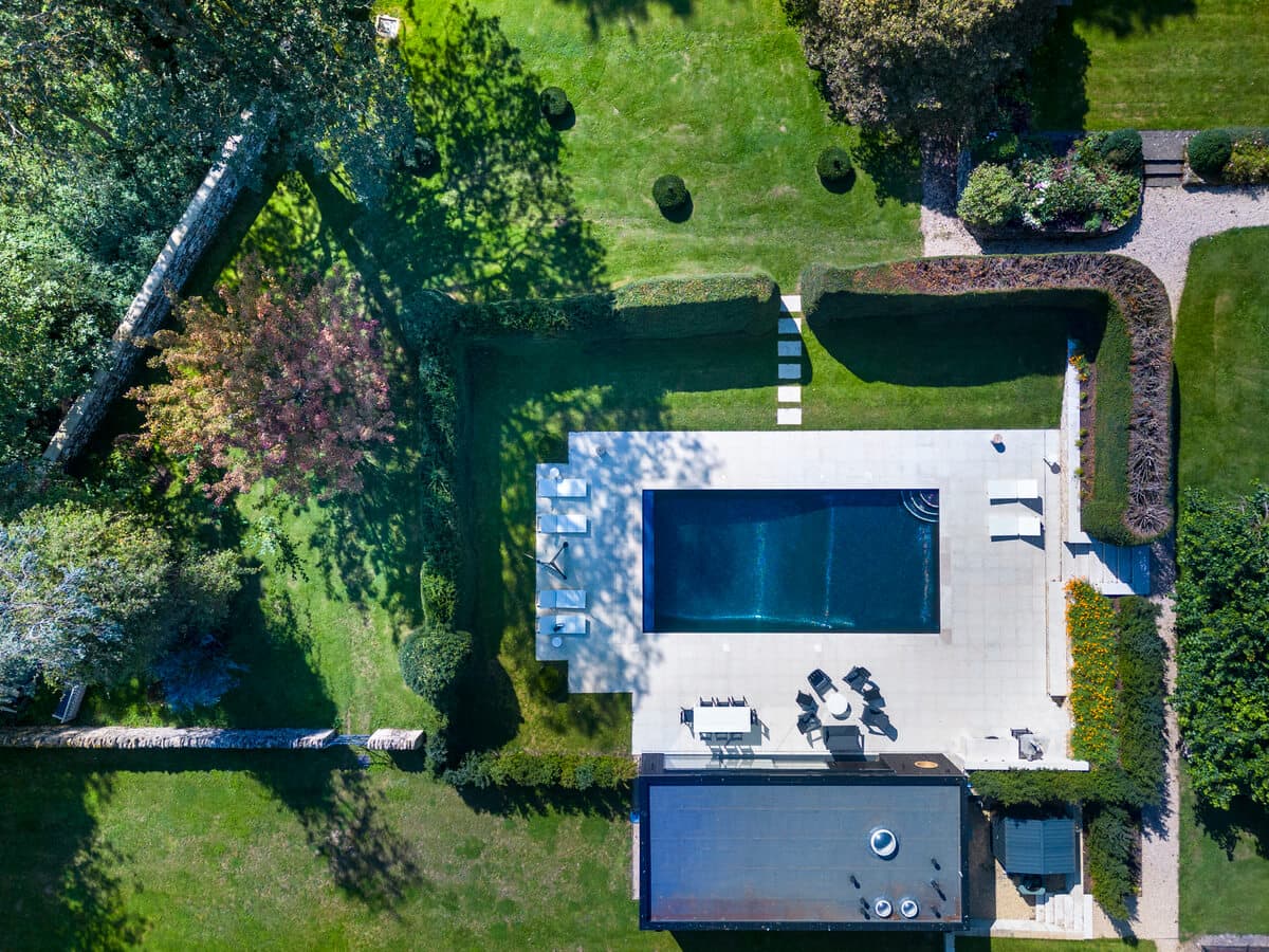 Chipping Norton - Swimming Pool Birdseye View