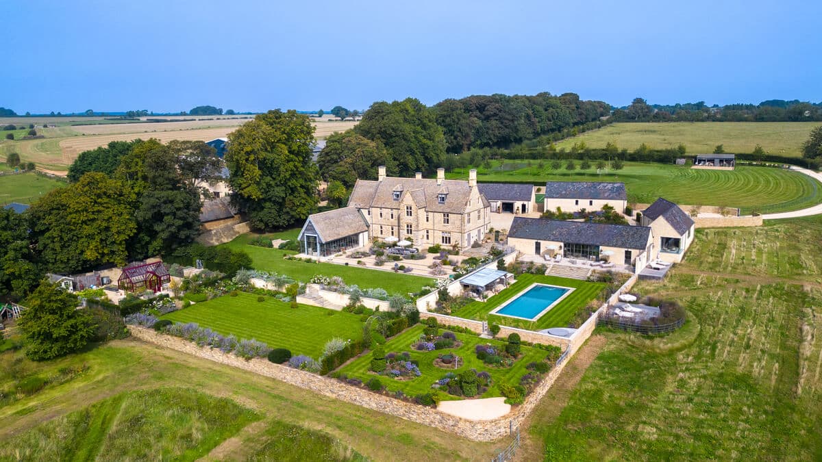 Swerford - House Aerial View