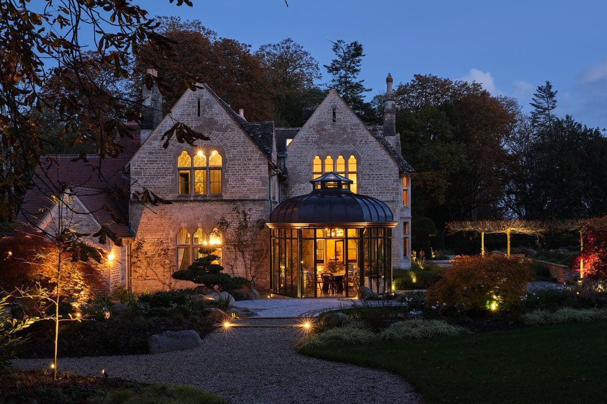 The Tews - House & Pathway At Night