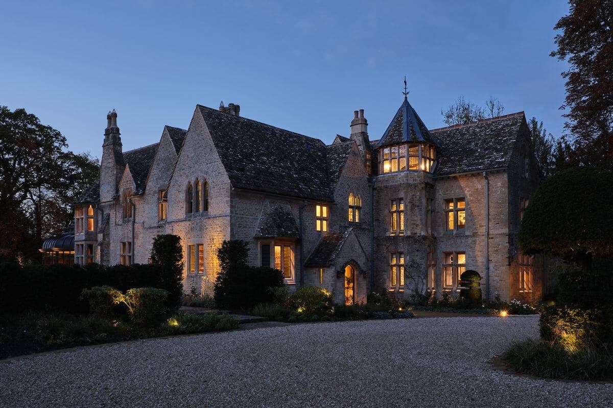The Tews - House Driveway At Night